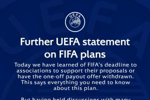 硬刚FIFA！欧足联再发声明：FIFA不能利用足球为自己和盟友牟利